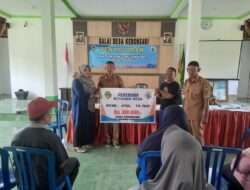 Sebanyak 41 KPM, BLT-DD Desa Kebonsari Kabupaten Madiun Telah Sukses Disalurkan
