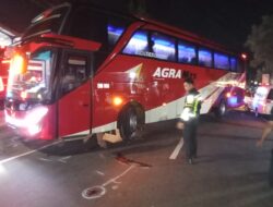 Turun dari Bus, Warga Wonokarto Tewas Terlindas di Depan Garasi Agra Mas
