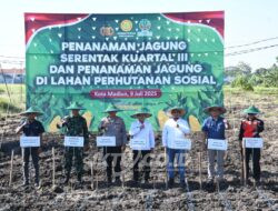 Kapolres Madiun Kota Pimpin Penanaman Jagung Serentak Kuartal III
