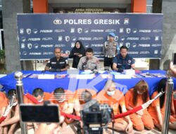 Polres Gresik tangkap Sembilan Tersangka Narkoba, Ratusan Gram Sabu dan 171 Butir Inex Diamankan
