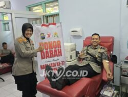 Polres Madiun Kota Gelar Donor Darah Sambut HUT Polwan ke-77 Tahun 2025