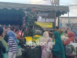 Gencarkan Gerakan Pangan Murah, Kodim 0802 Ponorogo Sejahterakan Warga