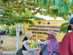 Polres Wonogiri Gelar Bakti Kesehatan di Waduk Gajah Mungkur, Bagian dari Operasi Lilin Candi 2025