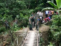 Danrem Untoro Tinjau Lokasi Pembangunan Jembatan Gantung di 3 Wilayah Jajarannya