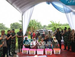 Danrem Untoro Tandai Dimulainya Pembangunan Jembatan Gantung Antar Kecamatan di Nganjuk