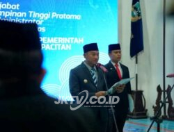 Bupati Pacitan Lantik Pejabat Pimpinan Tinggi Pratama Administrator Dan Pengawas