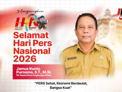 Jamus Kunto Purnomo, Plt. DLH Ponorogo Mengucapkan Selamat Hari Pers Nasional tahun 2026