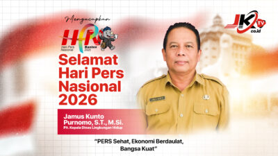 Jamus Kunto Purnomo, Plt. DLH Ponorogo Mengucapkan Selamat Hari Pers Nasional tahun 2026