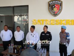 Jelang Ramadhan Polres Pamekasan Gelar Razia Miras