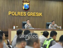 Pengamanan Mudik Lebaran Dimatangkan, Polres Gresik Gelar Latpraops Ketupat Semeru 2026