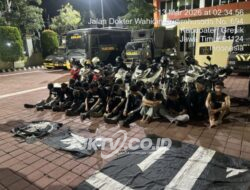 Patroli Dini Hari Polres Gresik Amankan 21 Pelajar Konvoi Sahur on the Road