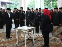 Resmi Dilantik, Agus Sugiarto saat Resmi Dilantik sebagai Sekda Definitif Ponorogo