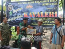 Prajurit Kavaleri TNI AD di Madiun Raya Tunjukkan Soliditas Lewat Aksi Sosial