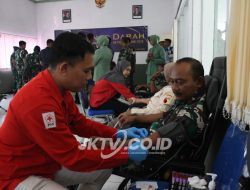 Berjalan Lancar dan Sukses, Donor Darah HUT ke-80 Pomad di Madiun