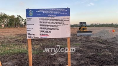 Pematangan Lahan Sekolah Rakyat Ponorogo Dimulai, Proyek Rp2,153 Miliar dari APBD 2026 Kini Masuk Tahap Fisik