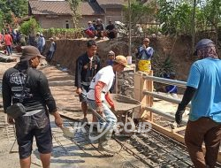 Pengecoran Jembatan, Kamituwo Bibis Kerahkan seluruh Komponen Termasuk PSHT dan PSHW Rayon Bulu Lor