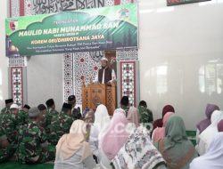 Doa Untuk Negeri di Tengah Peringatan Maulid Nabi di Makorem 081/DSJ