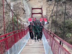 Jembatan Garuda Berdiri Kokoh di Antara Tebing dan Jurang di Pacitan