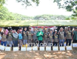Peringati HUT ke 81 TNI, Kodim Ponorogo Adakan Baksos Kesehatan dan Bagi Bagi Sembako